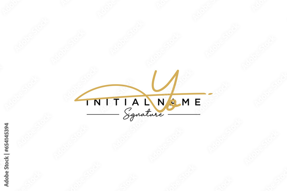 Initial YO signature logo template vector. Hand drawn Calligraphy lettering Vector illustration. Initial YO signature logo template vector. Hand drawn Calligraphy lettering Vector illustration.