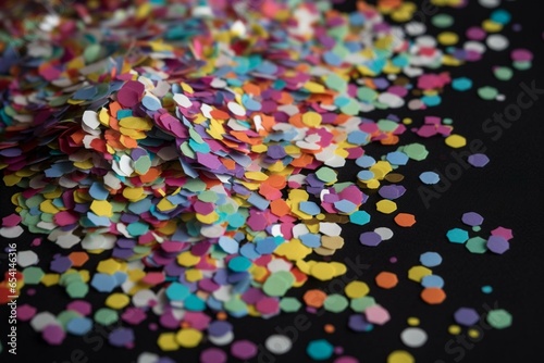 Confetti in various colors. Generative AI