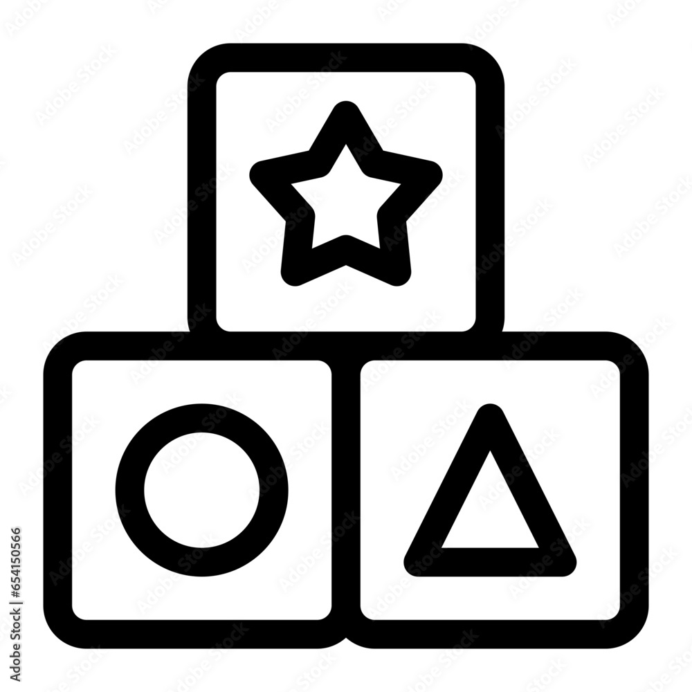 cubes line icon cubes line icon