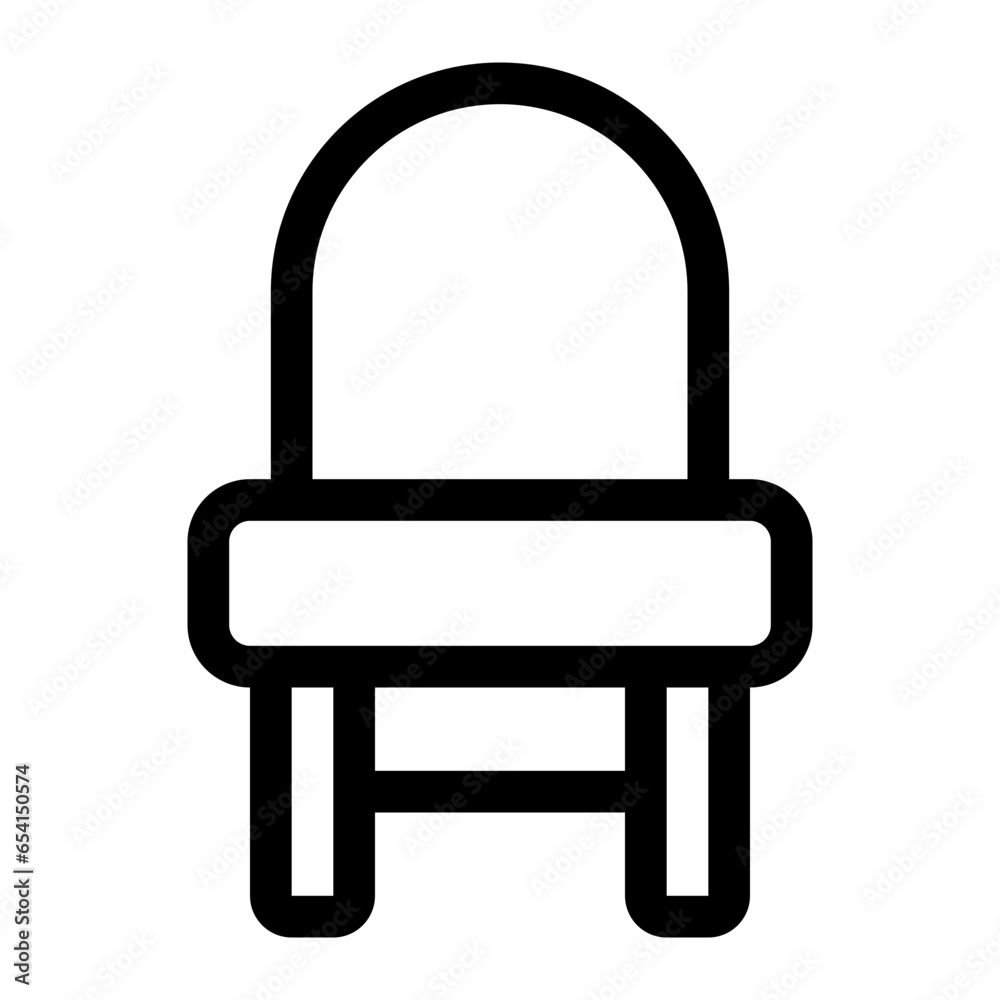 chair line icon chair line icon