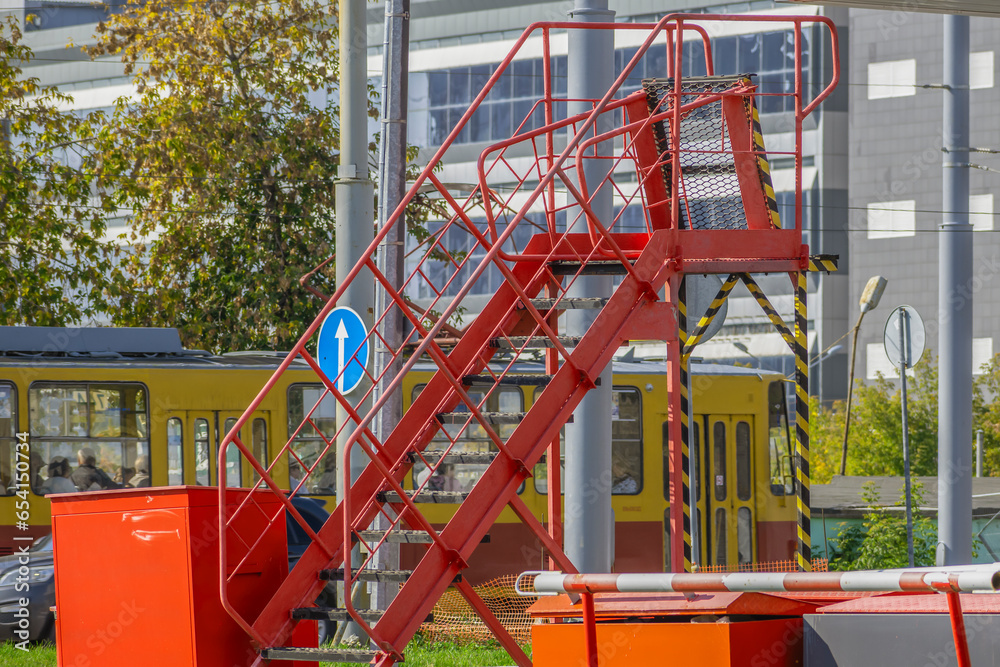 A fragment of the urban landscape on an autumn day
