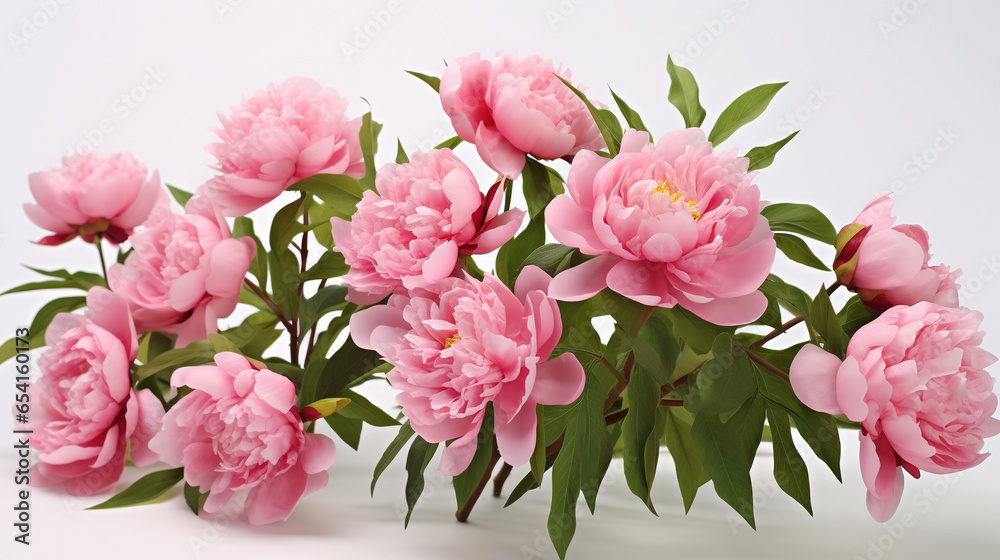 Peonies on a neutral background. Peonies on a neutral background.