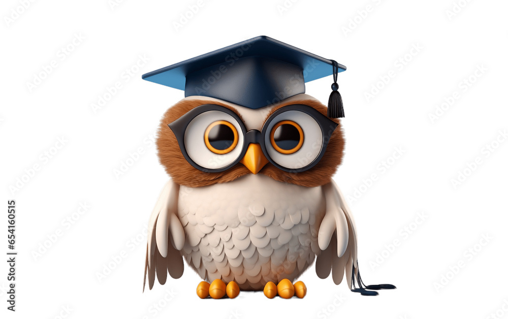 3D Owl Graduation Fantasy