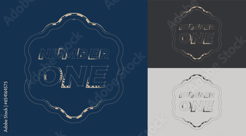 Professional & Creative Number 1 logo for corporate company in the word one