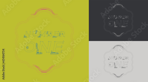 Professional & Creative Number 1 logo for corporate company in the word one