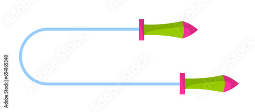 Sports equipment for exercises, jumping ropes