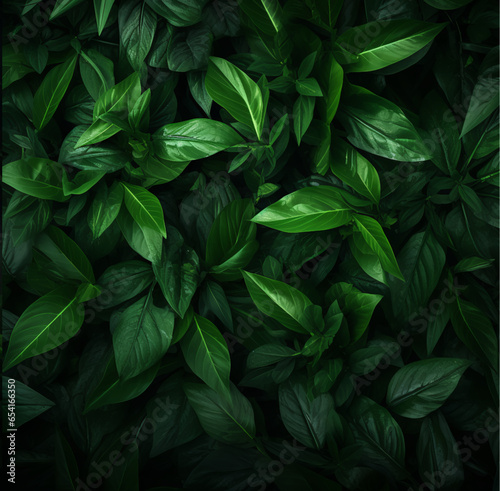 a background made with green leaves and a chill light © Kholoud
