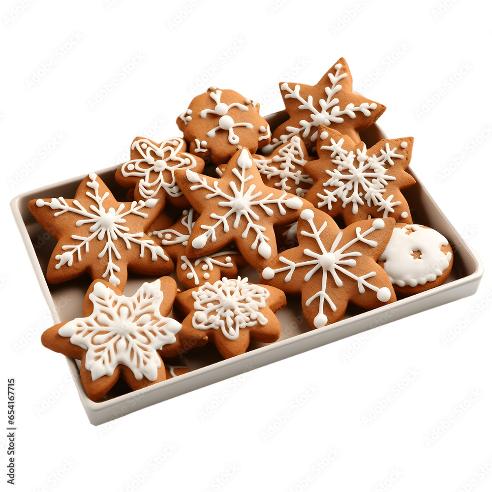 Fototapeta premium gingerbread cookies on a plate