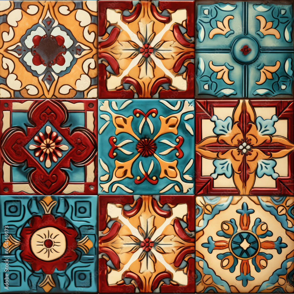 Colorful Patchwork Tiles in Traditional-Modern Fusion