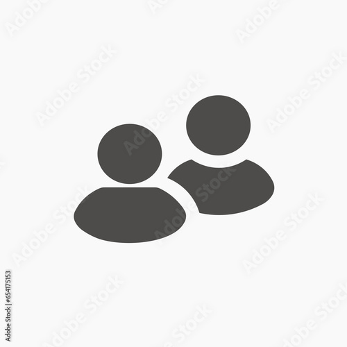 people group icon vector. team, group, teamwork icon vector symbol