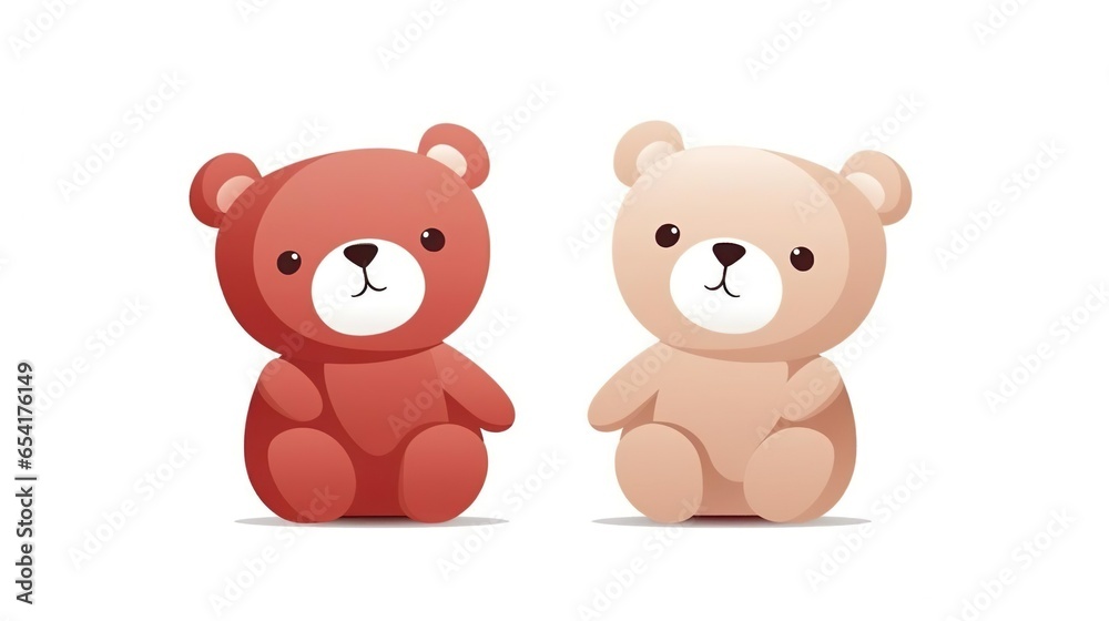 Teddy Bears Cute stuffed Toy Red and beige bears Teddy Bears Cute stuffed Toy Red and beige bears