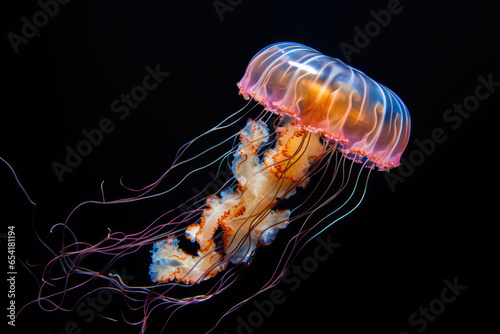Jellyfish floating in the water