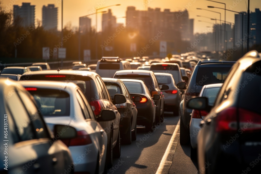 Photo of Stressful moment during a traffic jam. Photo of Stressful moment during a traffic jam.