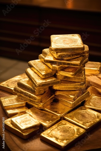 Gold reserves, in the form of gold bars and coins. Generative AI