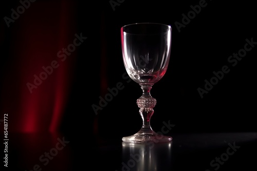 cordial glass of wine on the dark background