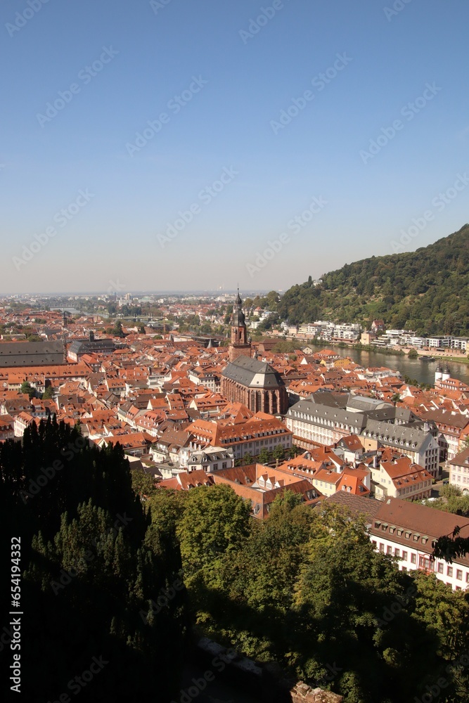 view to a historical city in Germany