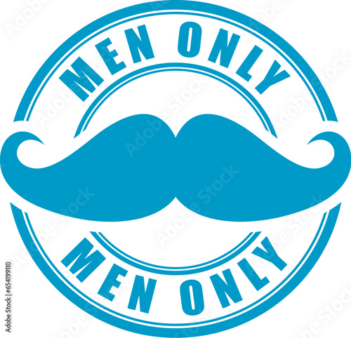 Men only vector sign
