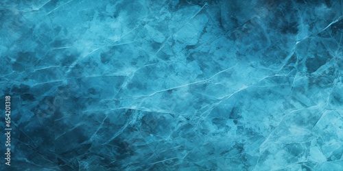 ice water winter background, frozen cracks grunge texture dark blue wallpaper, Generative AI