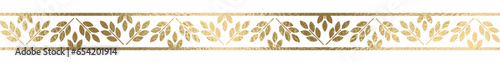 Nahtlos Borte gold mit transparentem Hintergrund 