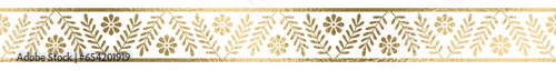 Nahtlos Borte gold mit transparentem Hintergrund 