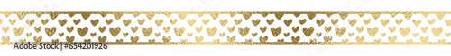 Nahtlos Borte gold mit transparentem Hintergrund 