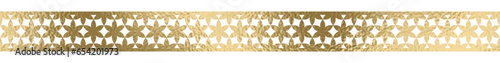 Nahtlos Borte gold mit transparentem Hintergrund 