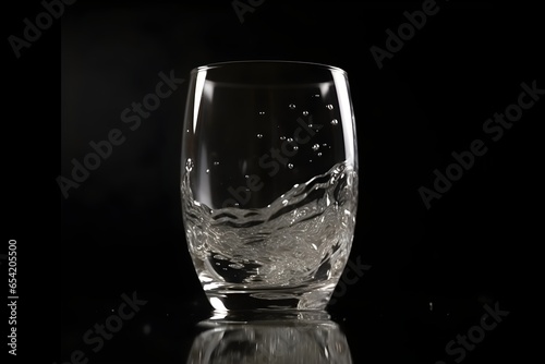 the ordinary glass of wine on black background