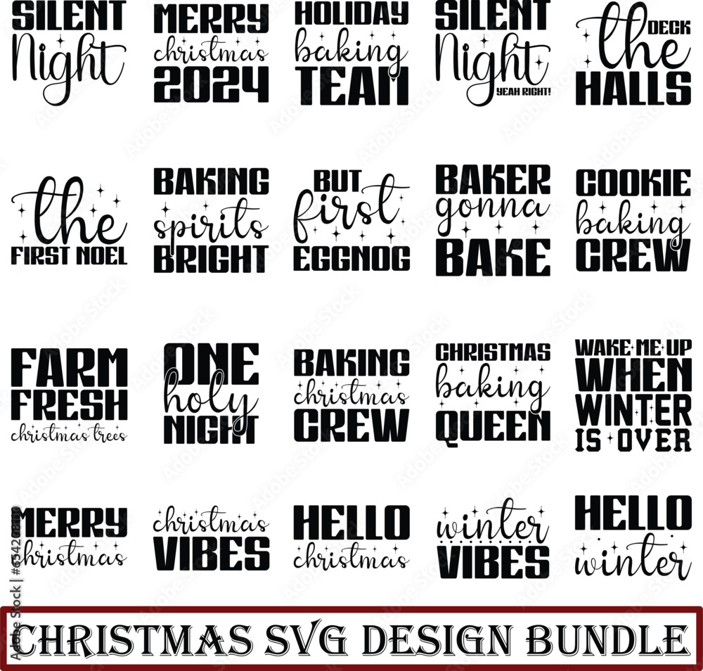 christmas svg design bundle 