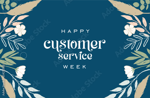 customer service week holiday concept