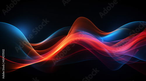 Abstract light Effect Element Design on Black Background