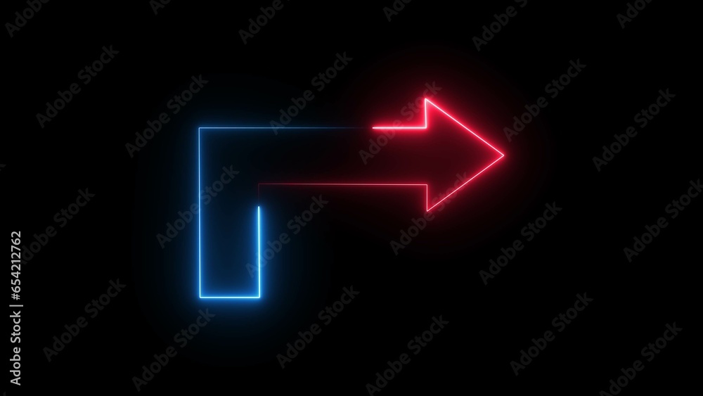 abstract glowing neon arrow illustration 4k abstract glowing neon arrow illustration 4k