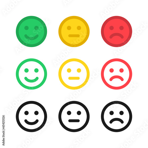 Feedback scale service with emotion icons. User experience rate with feedback scale. Vector EPS 10