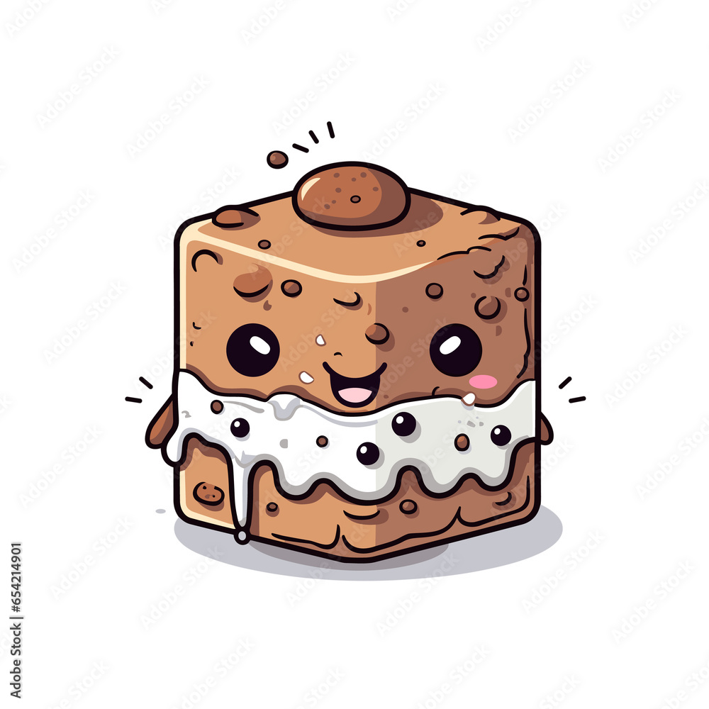 Cookies And Cream Brownie Cake, Illustration PNG, Cartoon Graphic Design Tshirt Cookies And Cream Brownie Cake, Illustration PNG, Cartoon Graphic Design Tshirt