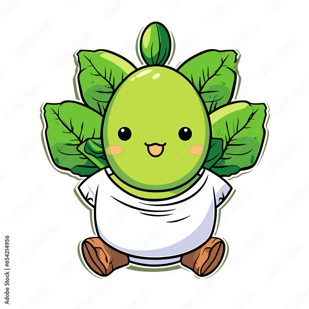 Feijoa, Illustration PNG, Cartoon Graphic Design Tshirt Feijoa, Illustration PNG, Cartoon Graphic Design Tshirt