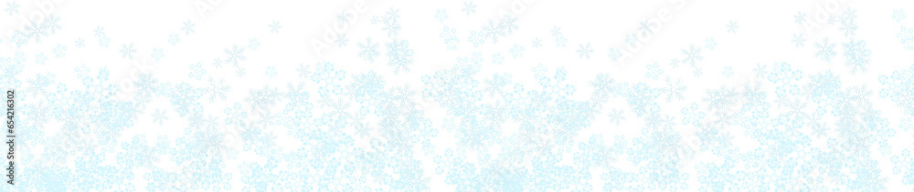 Snowfall Border, Snowflake Frame