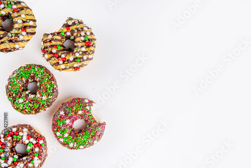 Christmas and New Year donuts