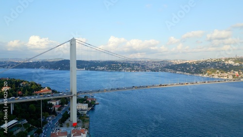 Photography Bird's eye view of Bosphorus Bridge