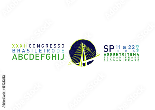 Logo Cidade City São Paulo Ponte Otávio Frias Ponte Estaiada Construção Arquitetura Brazil Congresso Bridge Construction Architecture Congress 