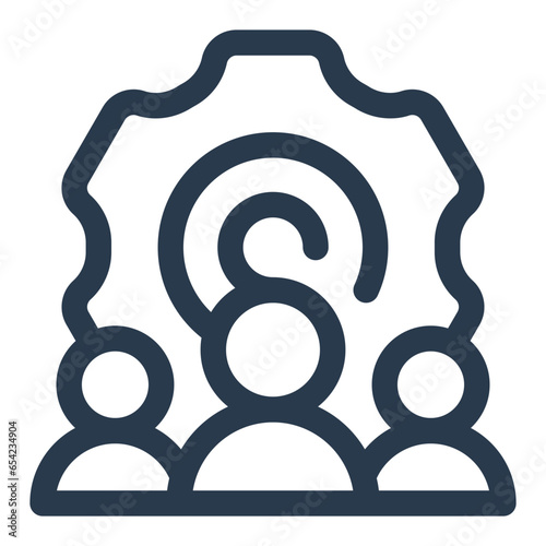 Collaborative Teamwork Icon