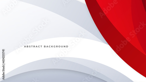 Photography Modern abstract geometric red white background  Premium Vector