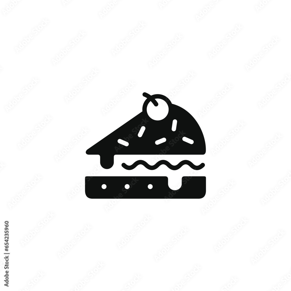 Cake icon isolated on white background Cake icon isolated on white background