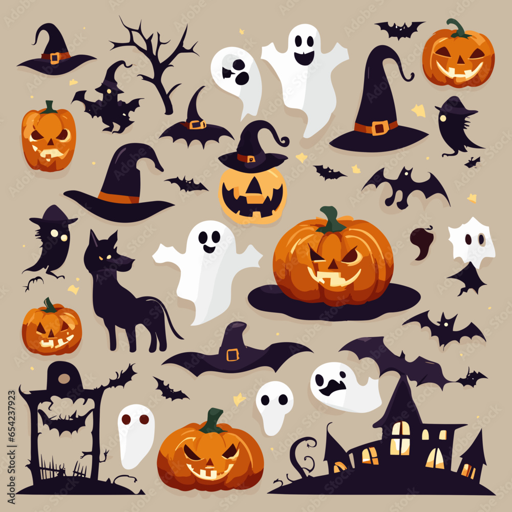 halloween seamless pattern with pumpkins halloween seamless pattern with pumpkins