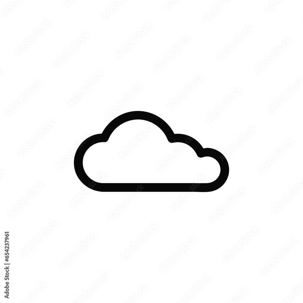 cloud on white background. cloud icon vector cloud on white background. cloud icon vector
