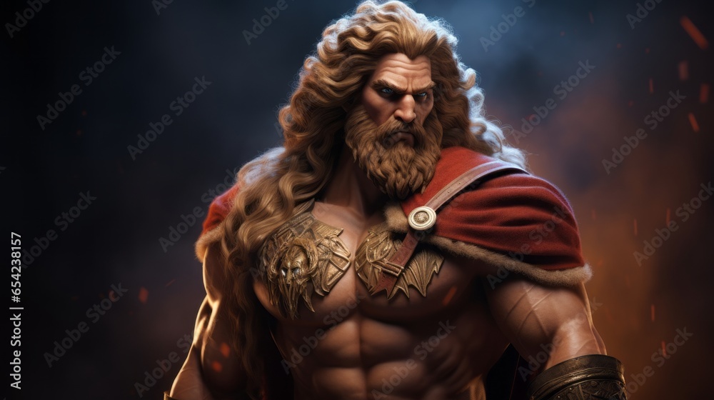 The strong hero Hercules.generative ai
