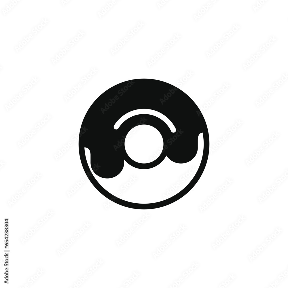 Donut icon isolated on white background Donut icon isolated on white background