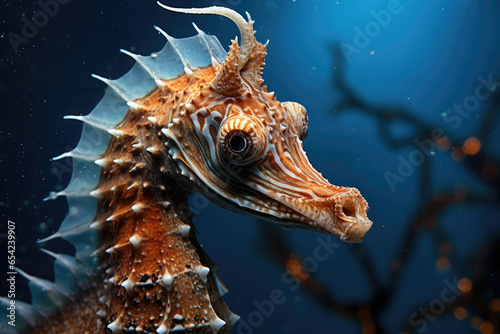 Seahorse close up