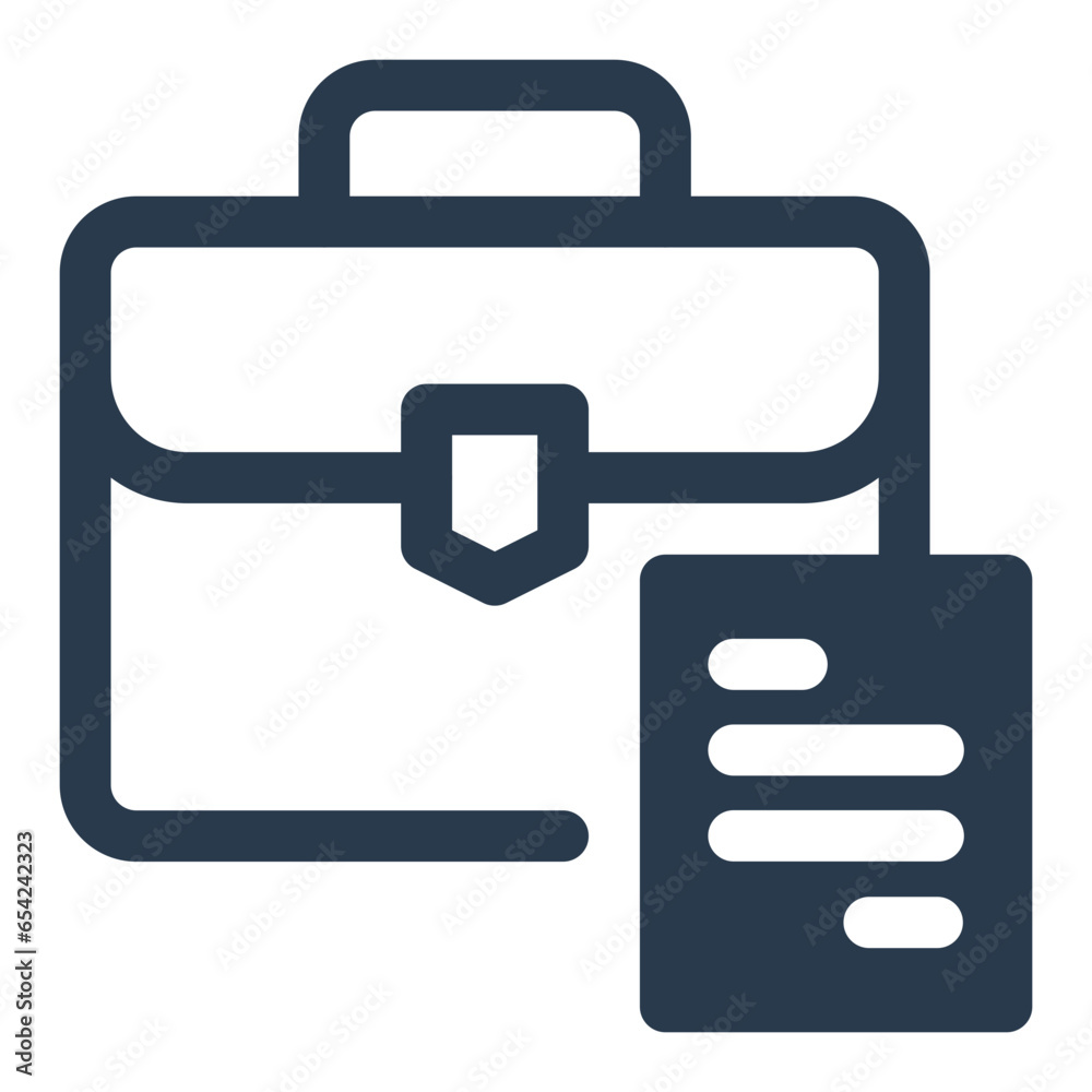 Sophisticated Briefcase Icon Sophisticated Briefcase Icon
