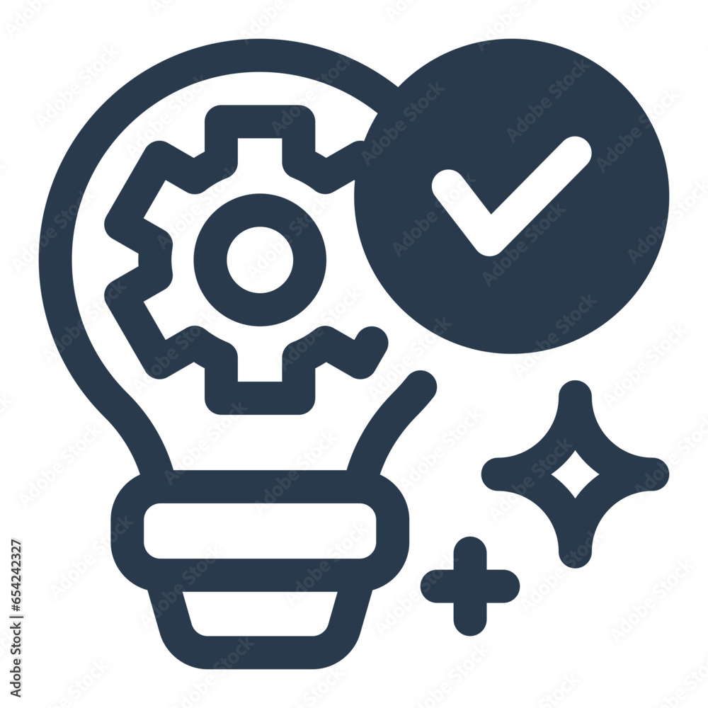 Effective Business Solution Icon Effective Business Solution Icon