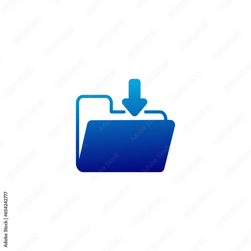 Folder File Download Icon Folder File Download Icon