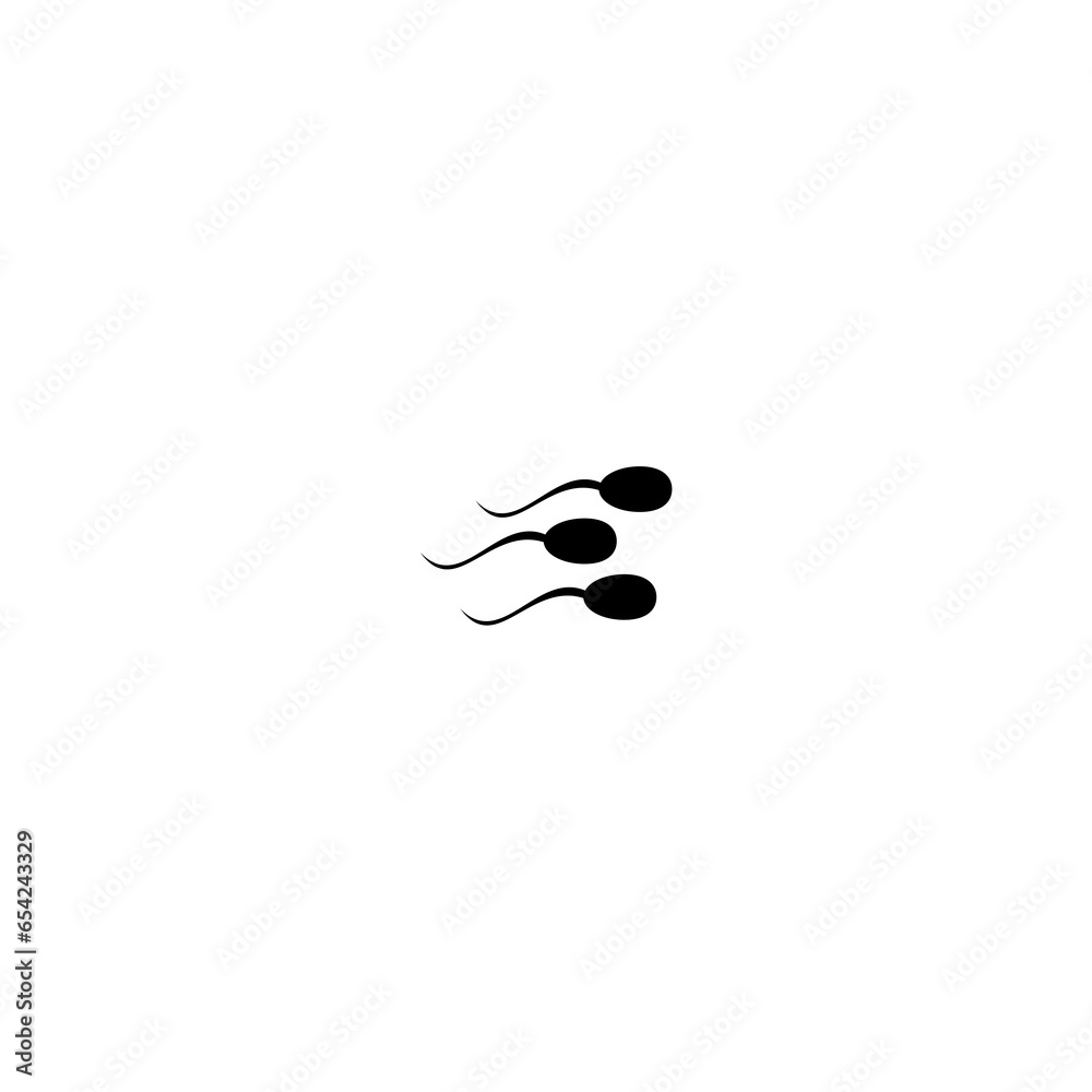 Sperm icon trendy style illustration on white background. Sperm icon trendy style illustration on white background.